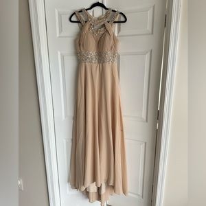 Nude bridesmaids/prom dress